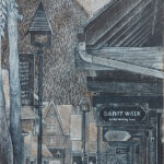 Banff Canada Alberta Québec dessin détaillé Maude Tapin artiste technique mixte vacance repos tranquilité