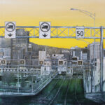 voyage équilibre mindtravel dessin détaillé Maude Tapin artiste technique mixte art Pont Jacque Cartier Montréal Longueuil