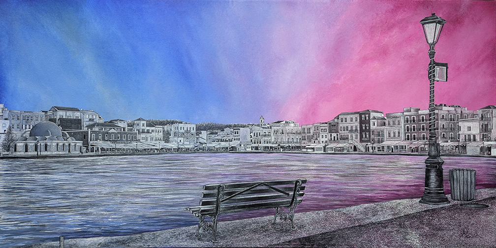 voyage équilibre mindtravel dessin détaillé Maude Tapin artiste technique mixte art crète