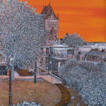 voyage équilibre mindtravel dessin détaillé Maude Tapin artiste technique mixte art vieux québec